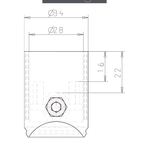 Set Rohrverbinder 90°-T 2D28