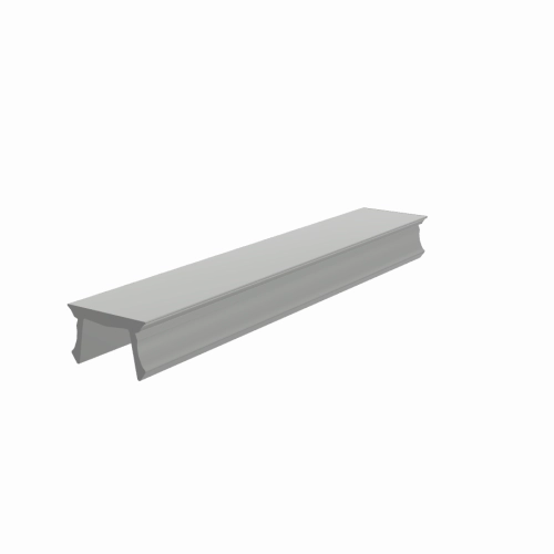 Abdeckprofil System I Nut 8 ≈ RAL 7035 lichtgrau