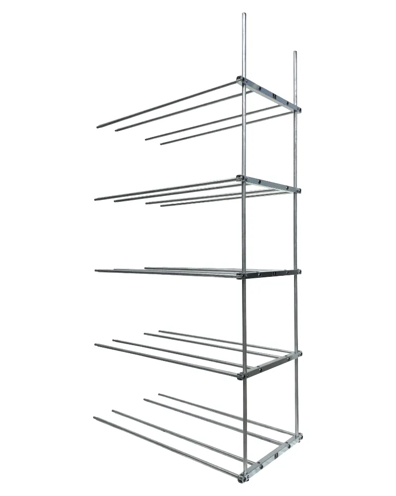 Reifenregal Doppel  73 – 5 Fächer Anbauregal