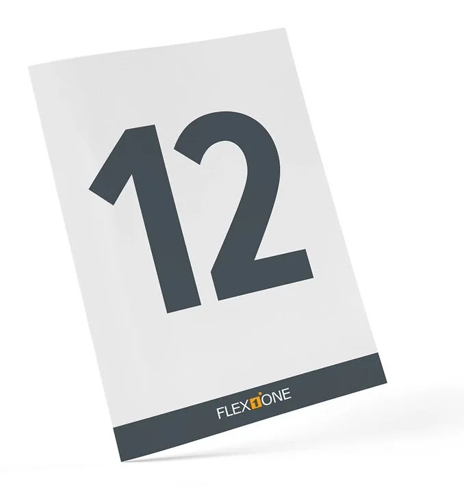 Lagerplatzschild für Reifenregale – Nummer 12