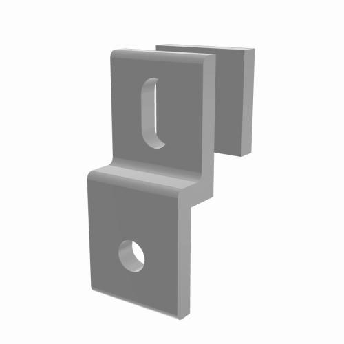 Gitterhalter mit Halteplatte Profil 30