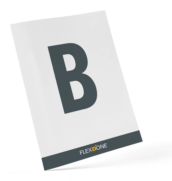 Lagerplatzschild für Reifenregale – Buchstabe B