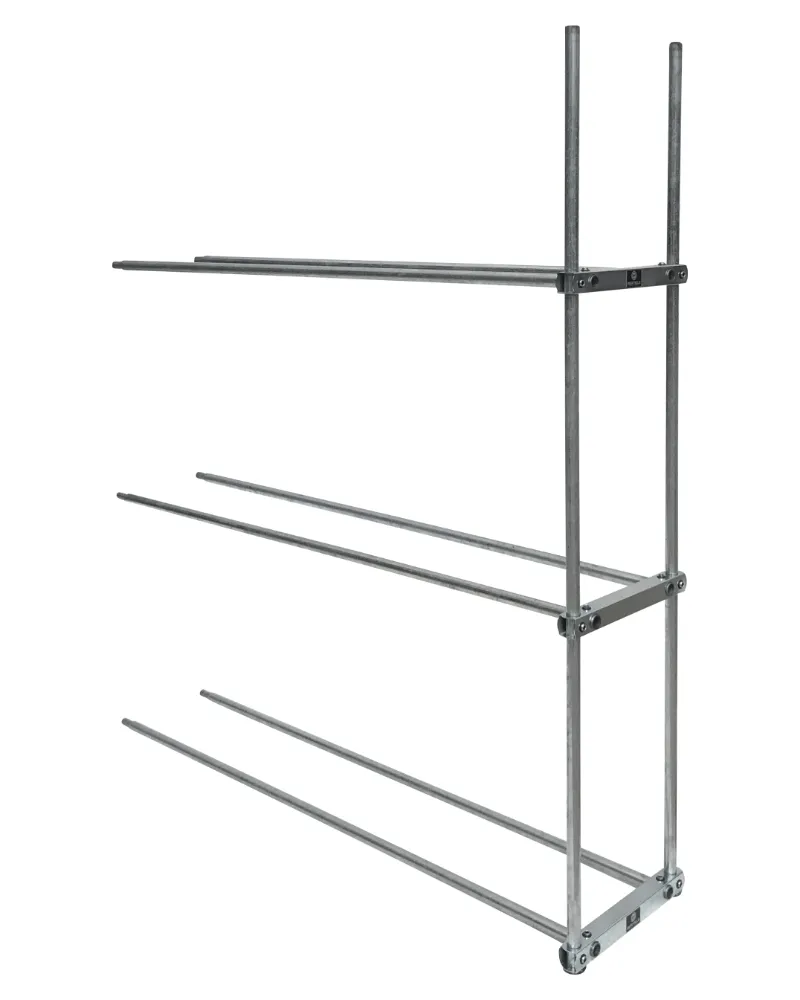 Räderregal Einzel – 3 Fächer Anbauregal