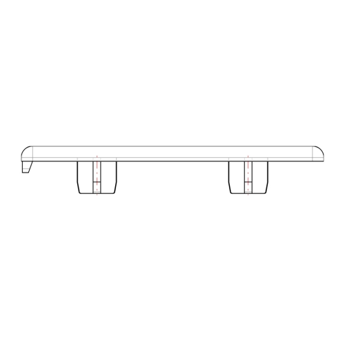Abdeckkappe 80 x 80 System B Nut 10