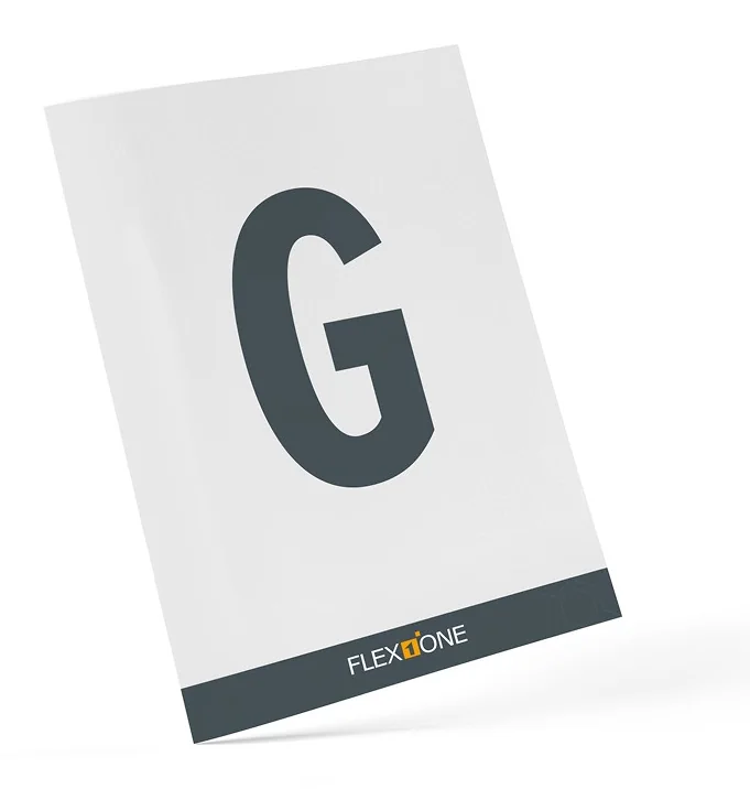 Lagerplatzschild für Reifenregale – Buchstabe G