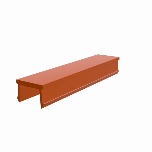 Abdeckprofil System B Nut 10 ≈ RAL 2004 reinorange