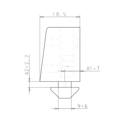 Uniblock 18 System I Nut 6 M5