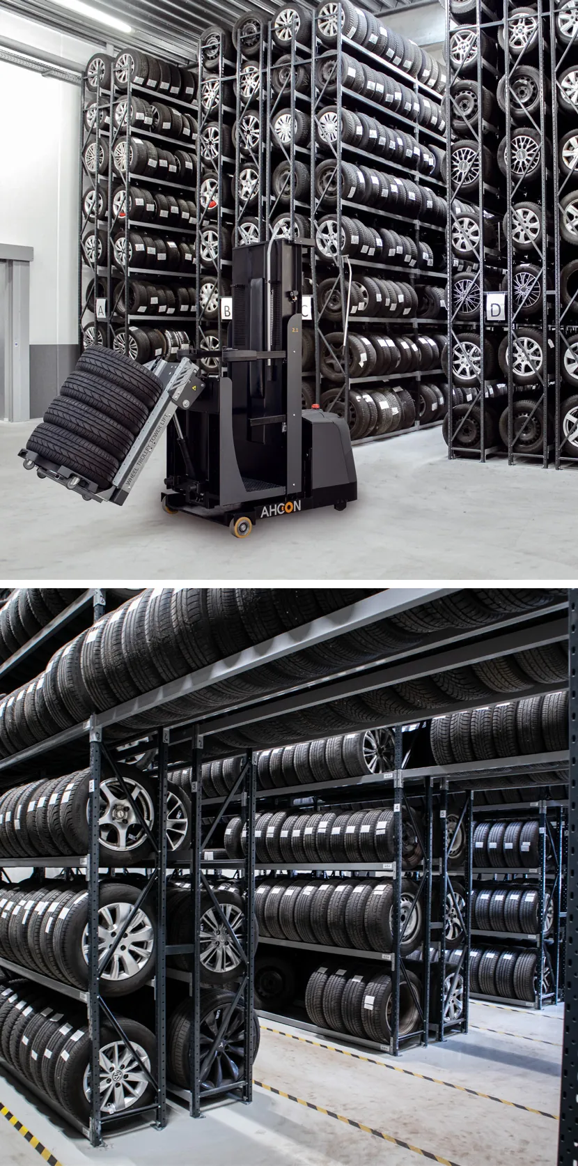 Hohes F1-Räderlager von FLEX1ONE mit Wheel Trolley Tower Lift