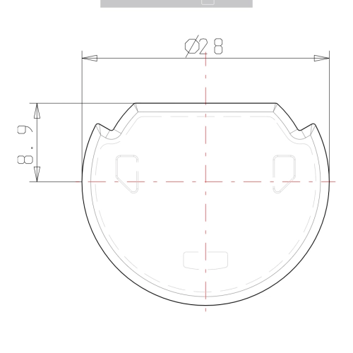 Abdeckkappe D28 Nut 10