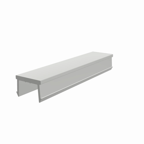 Abdeckprofil System B Nut 10 natur