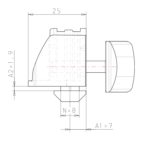Quick-Block 25 System B Nut 8
