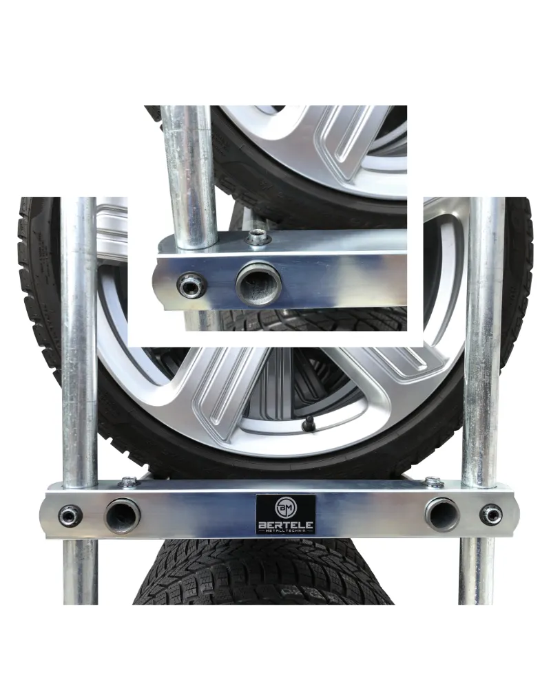 Räderregal Einzel – 4 Ebenen Grundregal