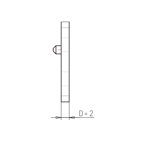 Klemmblock Abstandshalter 2 mm