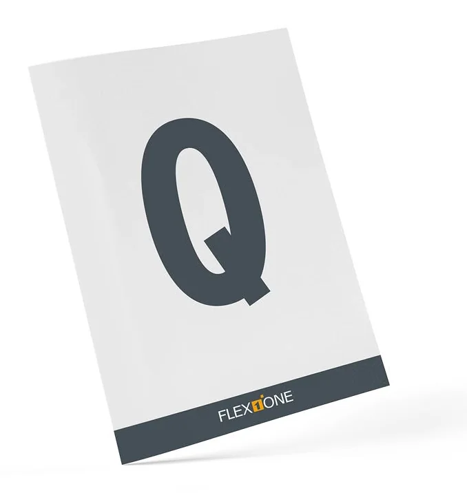 Lagerplatzschild für Reifenregale – Buchstabe Q