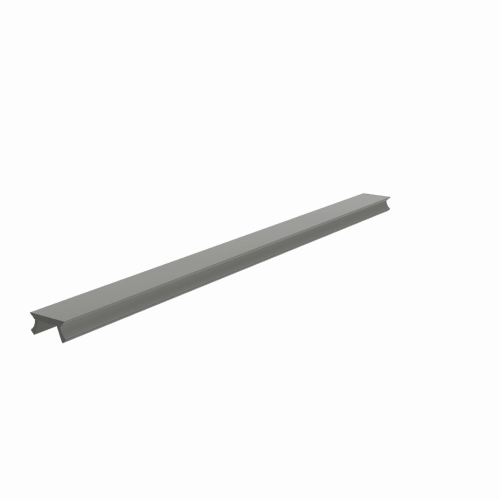Abdeckprofil System I Nut 6 ≈ RAL 7042 verkehrsgrau