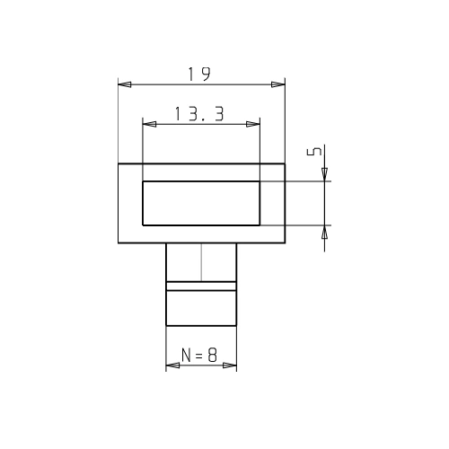 Kabelbinderblock System I Nut 8 (4,4)