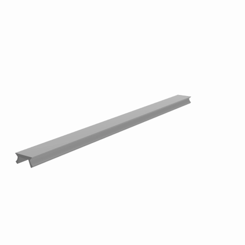 Abdeckprofil System I Nut 6 alufarbig