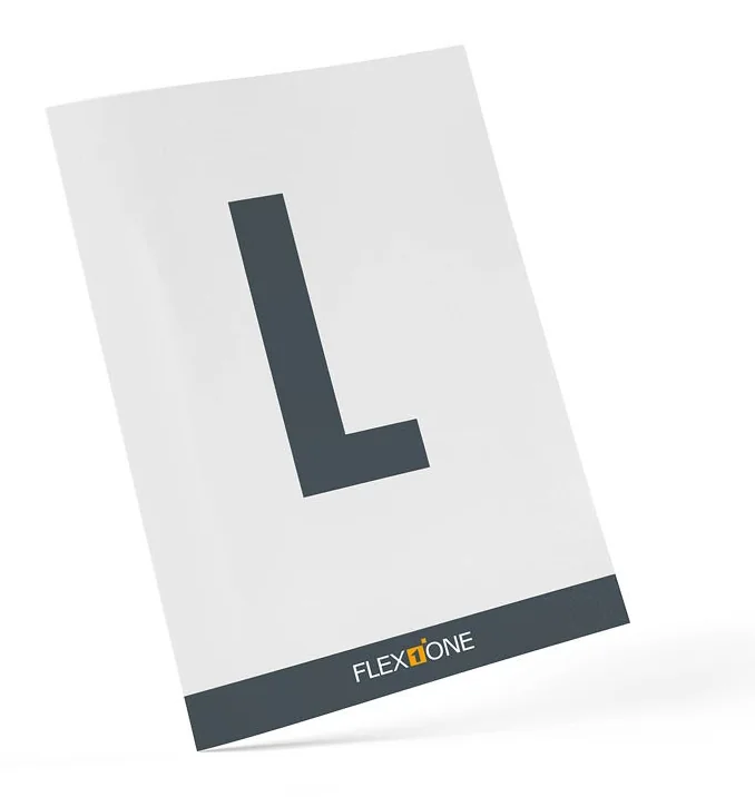 Lagerplatzschild für Reifenregale – Buchstabe L