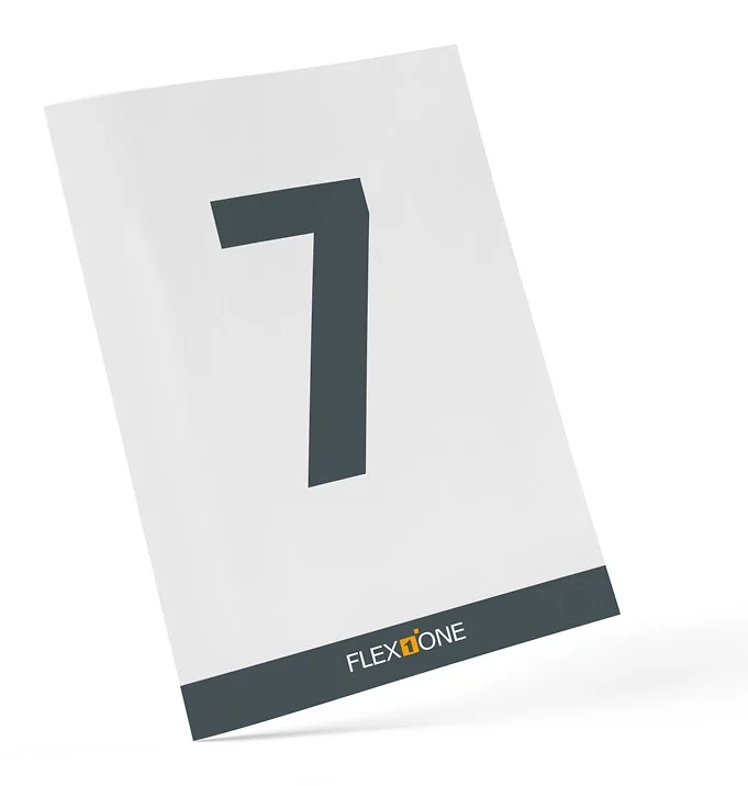 Lagerplatzschild für Reifenregale – Nummer 7