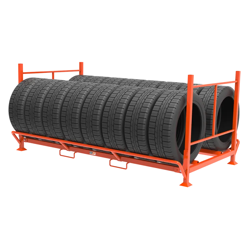 Klapp- und stapelbare Reifenpalette für Transporter- und SUV-Reifen