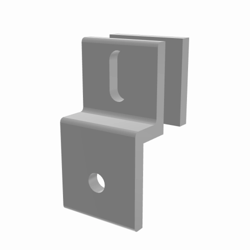 Gitterhalter mit Halteplatte Profil 40