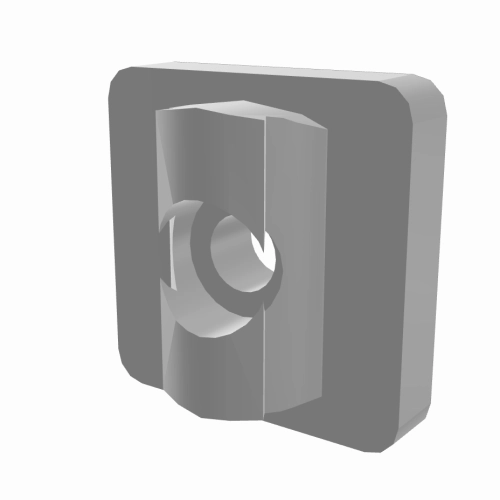 Set Adapterplatte für Rohrverbinder D28 40x40mm