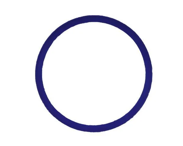 Blauer runder Felgenstapelring für 17-Zoll-PKW-Felgen