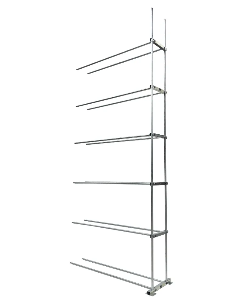 Räderregal Einzel – 6 Fächer Anbauregal