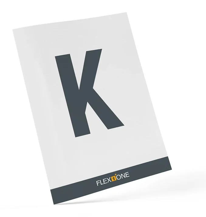 Lagerplatzschild für Reifenregale – Buchstabe K