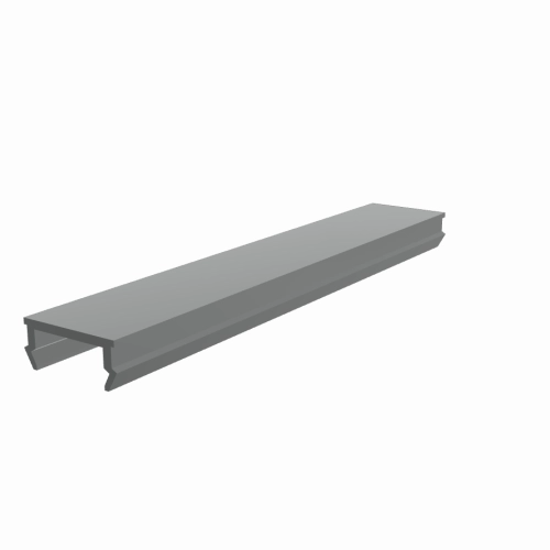 Abdeckprofil System B Nut 8 ≈ RAL 7004 signalgrau