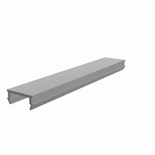 Abdeckprofil System B Nut 8 alufarbig