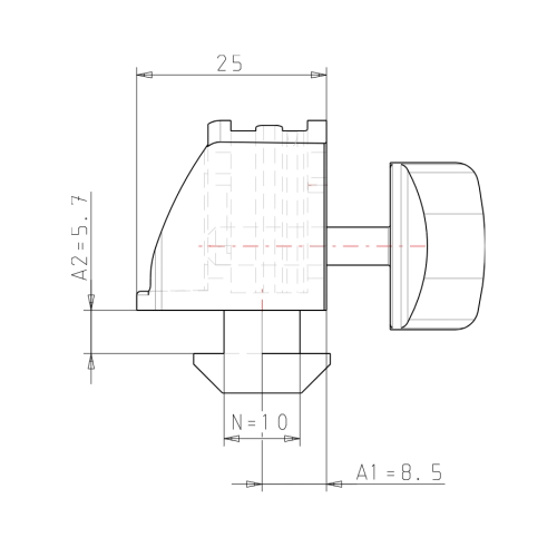 Quick-Block 25 System B Nut 10