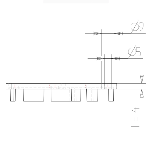 Kabelkanal-Abdeckkappen 80 x 160 20° links