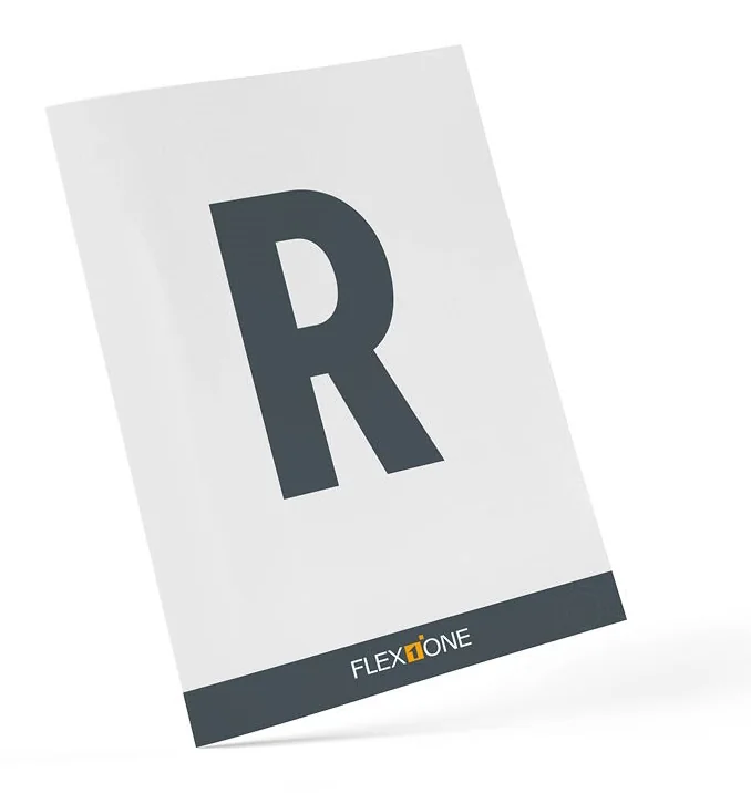 Lagerplatzschild für Reifenregale – Buchstabe R
