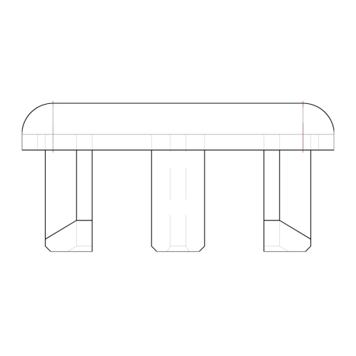 Abdeckkappe 11 x 20 System B Nut 8