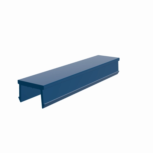 Abdeckprofil System B Nut 10 ≈ RAL 5021 wasserblau