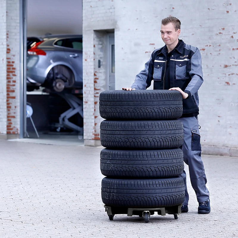 Wheel Trolley Recycled OFF ROAD mit 1 Feststellrolle