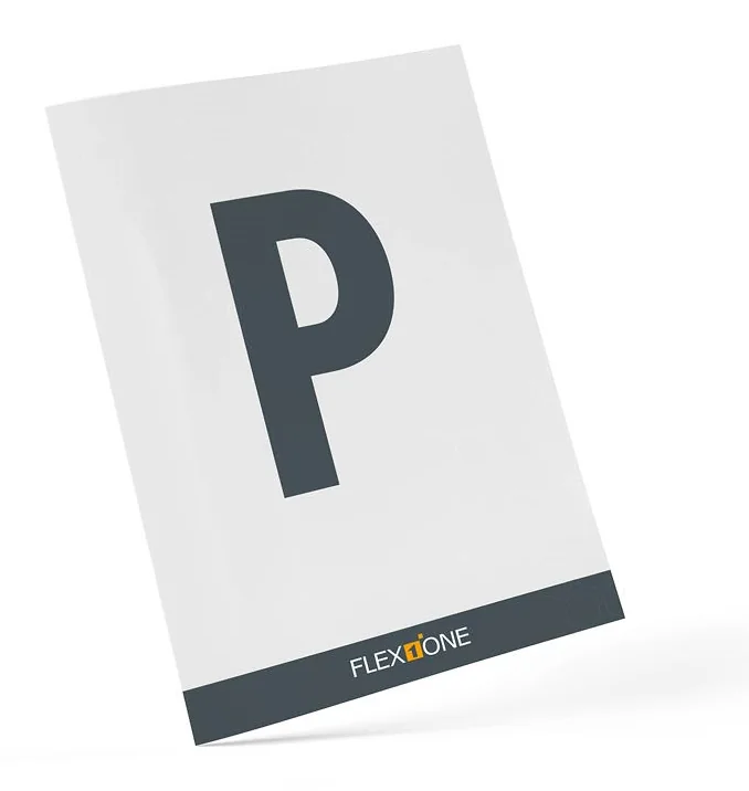 Lagerplatzschild für Reifenregale – Buchstabe P
