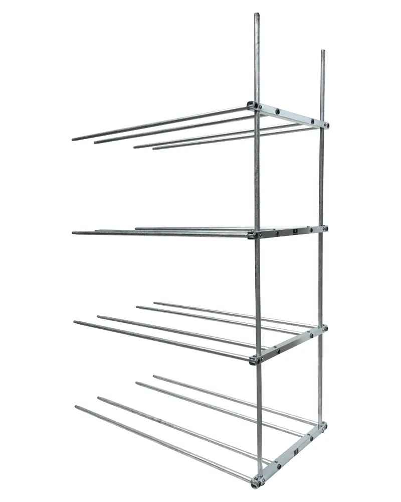 Reifenregal Doppel  73 – 4 Fächer Anbauregal