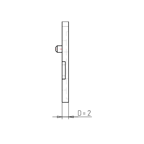 Uniblock 18/25 CS Abstandshalter 2 mm