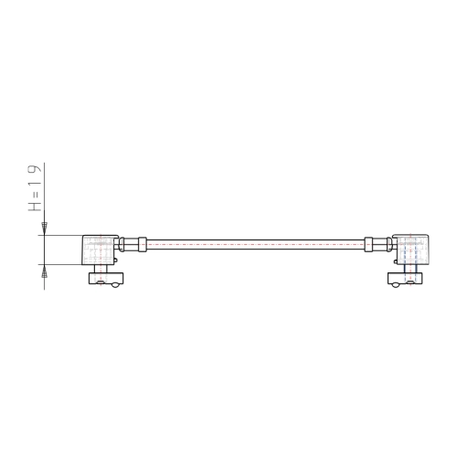 Set Erdungsverbinder 200 mm System I Nut 8