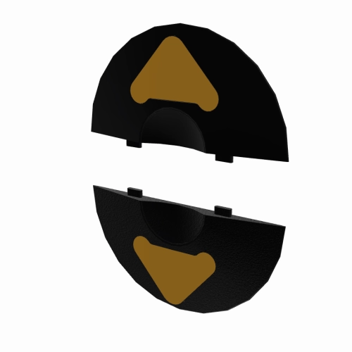 Parkschienen-Endkappen hoch - hoch (2er Set)