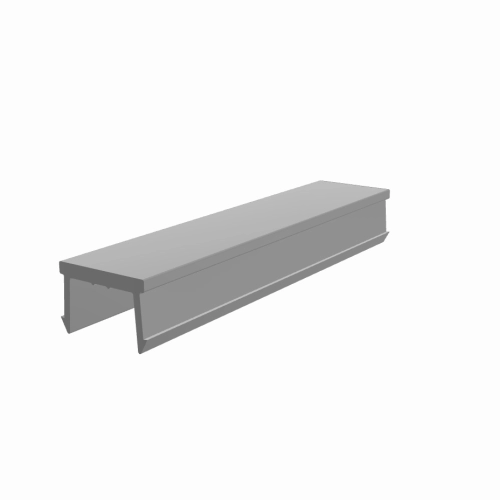 Abdeckprofil System B Nut 10 ≈ RAL 5014 taubenblau