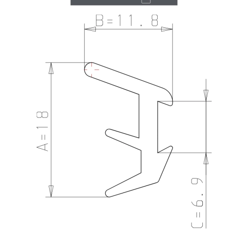 Scheibendichtung Systeme I und B Nuten 8 und 10