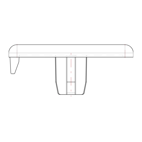 Abdeckkappe 30 x 30 1 Kreuz (neu 2) System B Nut 8