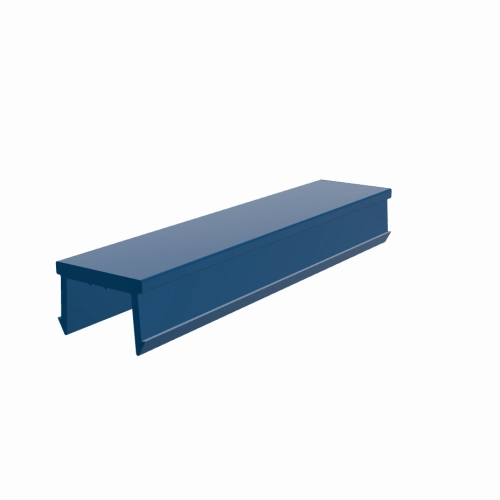 Abdeckprofil System B Nut 10 ≈ RAL 5005 signalblau