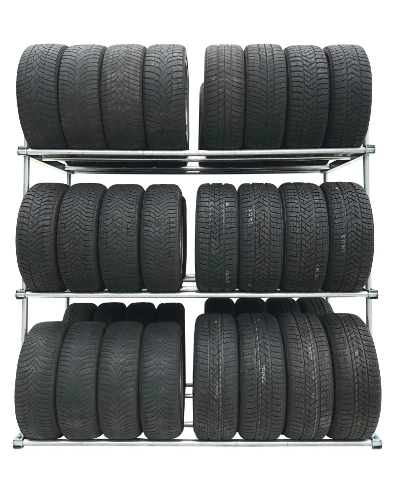 Reifenregal Doppel 80 – 5 Ebenen Grundregal