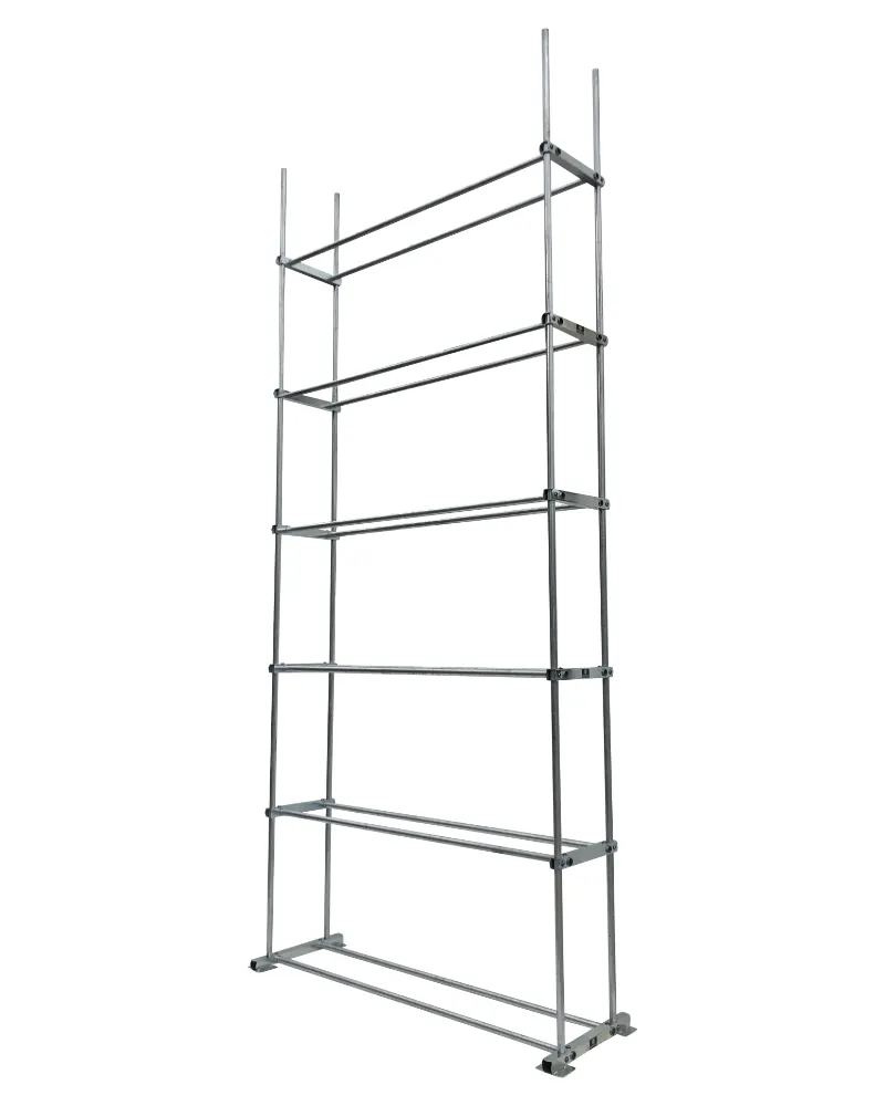 Räderregal Einzel – 6 Ebenen Grundregal