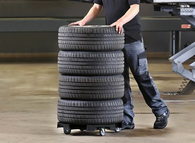 Wheel Trolley Recycled EV mit 1 Feststellrolle